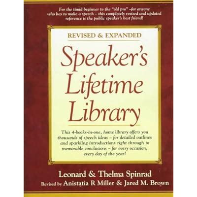 Speaker Lifetime Library Revised Reader