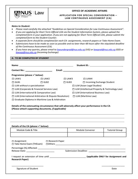 Special Consideration at NUS: A Comprehensive Guide to Academic Accommodations