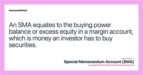 Special Memorandum Account (SMA)