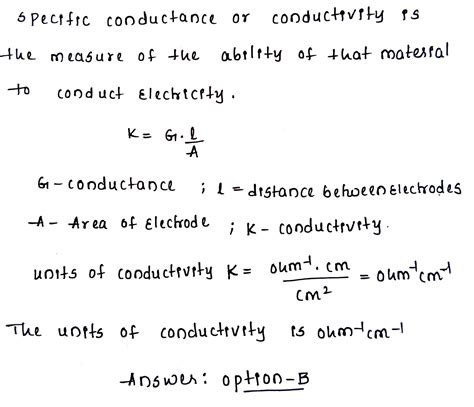 Specific conductivity