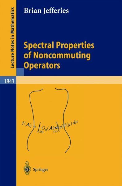 Spectral Properties of Noncommuting Operators 1st Edition Epub