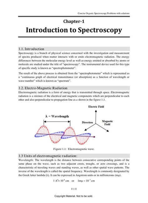 Spectroscopy Problems And Solutions PDF