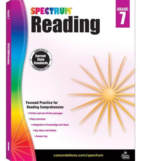 Spectrum Reading Workbook Grade 7 Reader