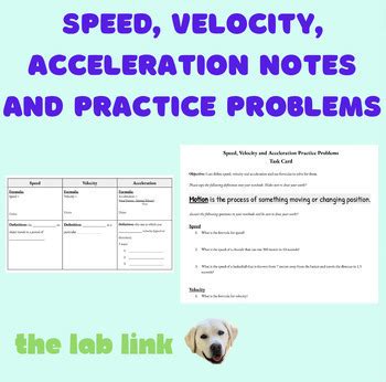 Speed Velocity Acceleration Answer Key PDF