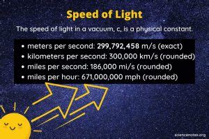 Speed of Light in km/h: A Comprehensive Guide