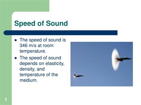 Speed of Sound in Feet Second: Unveiling the Intriguing Characteristics