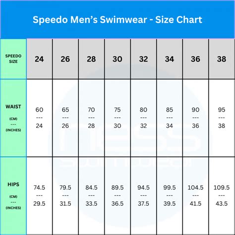 Speedo Mens Size Chart