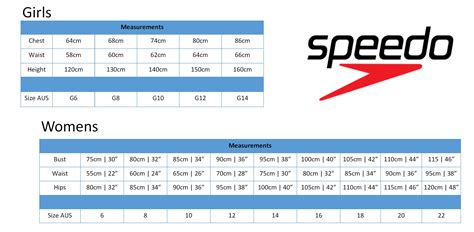 Speedo Sizing Chart