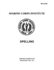 Spelling For Marines Answers PDF