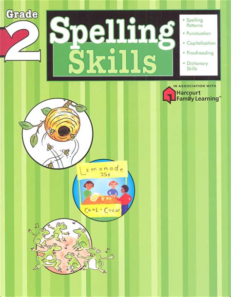 Spelling Skills: Grade 2 (Flash Kids Harcourt Family Learning) PDF