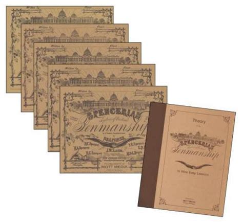 Spencerian Penmanship Set Theory Plus Five Copy Books Reader