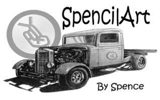 Spencilart Artwork of Classic cars done in Pencil by Artist Spence