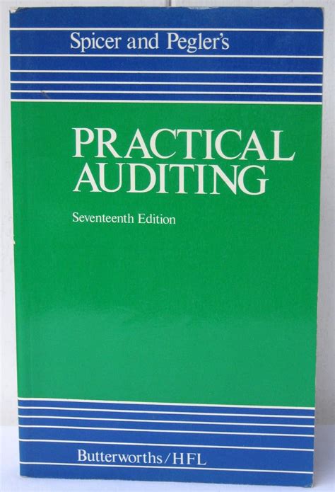 Spicer and Pegler's Practical Auditing 5th Indian Edition Reader