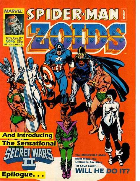 Spider-Man and Zoids UK Comics Magazine Vol 2 No 46 17th January 1987 Reader