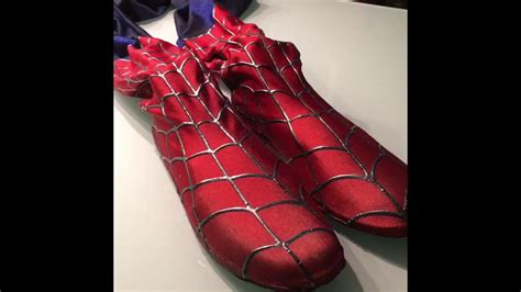 Spider-Man shoes and costume