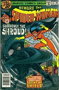 Spider-Woman 13 Suddenly the Shroud Marvel Comic Book 1979 Reader