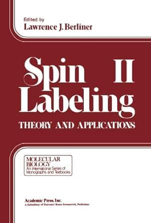 Spin Labeling Theory and Applications Epub