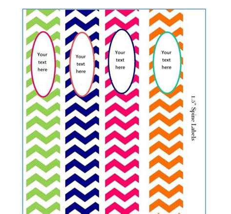 Spine Label Template