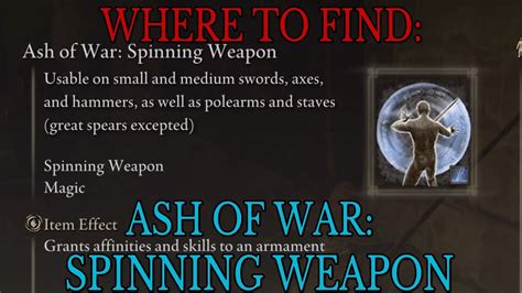 Spinning Weapon Ash of War: A Guide to the 3 Best Options