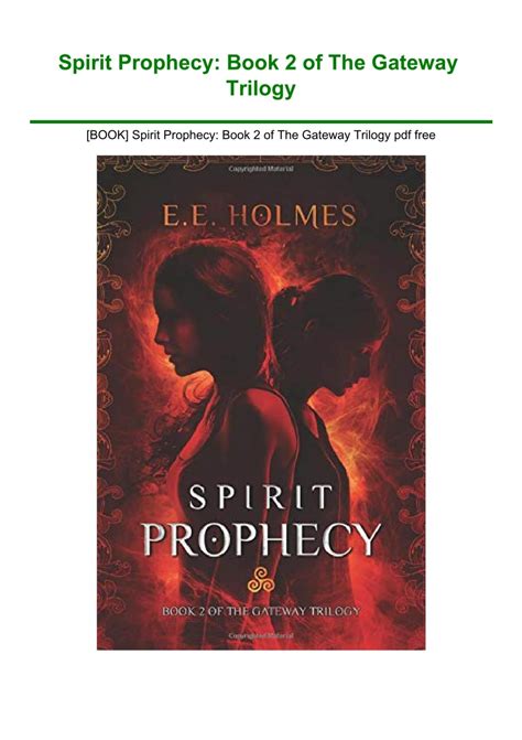 Spirit Prophecy Book 2 of The Gateway Trilogy Volume 2 PDF