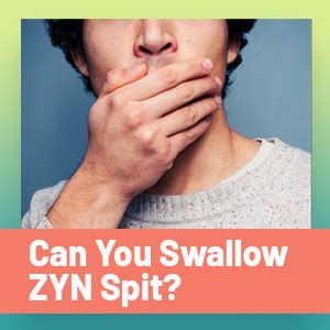 Spit or Swallow: The Dilemma of Zyn Saliva