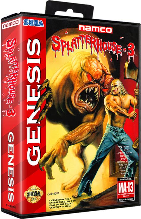 Splatterhouse 3 Game Box: A Terrifying Masterpiece