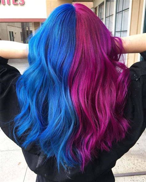 Split Dyed Hair: A Kaleidoscope of Colors