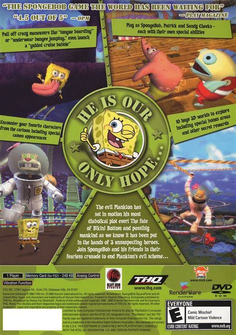 SpongeBob PS1 Games: A Journey into the Undersea World of Bikini Bottom