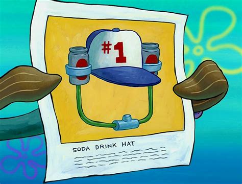 SpongeBob Soda-Drinking Hat: The Ultimate Collector's Item for Fans of the Beloved Franchise!