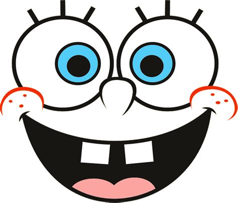 Spongebob Face Printable