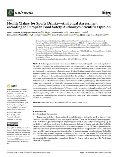 Sports Drinks Claims