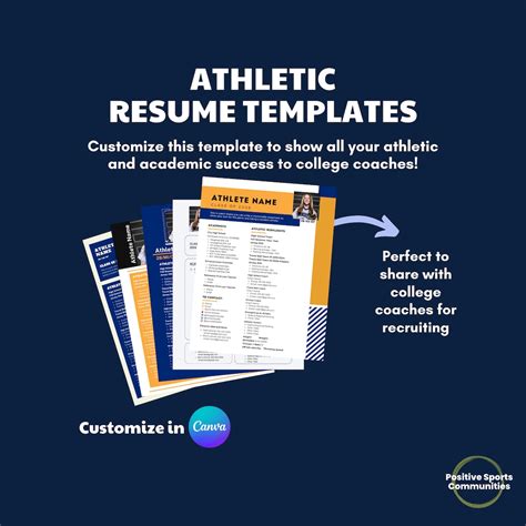 Sports Resume Template: Showcase Your Athletic Prowess and Secure Your Dream Job