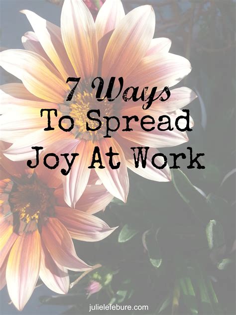 Spreading joy: