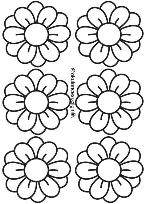 Spring Flower Template Printable