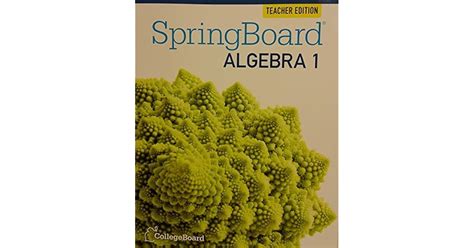 Springboard Algebra I Ebook PDF