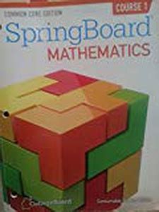 Springboard Mathematics Course 1 Answers PDF