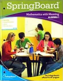 Springboard Mathematics With Meaning Unit 4 Answers Reader