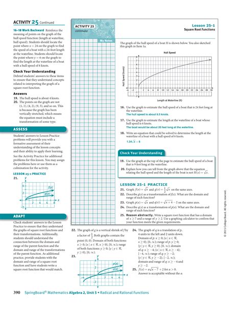 Springboard algebra 2 embedded assessment 1 answers Ebook Doc