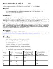 Springs Phet Lab Answer Key Kindle Editon