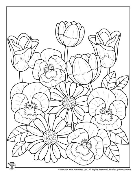 Springtime Flowers An Adult Coloring Book with Beautiful Spring Flowers Easy Flower Designs and Relaxing Floral Patterns Relaxation Gifts Reader