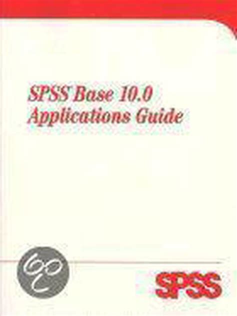 Spss Base 10 Applications Guide PDF