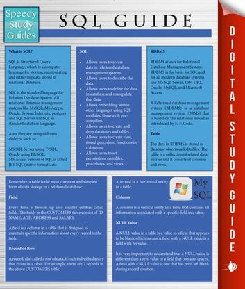 Sql Guide Speedy Study Guides Reader