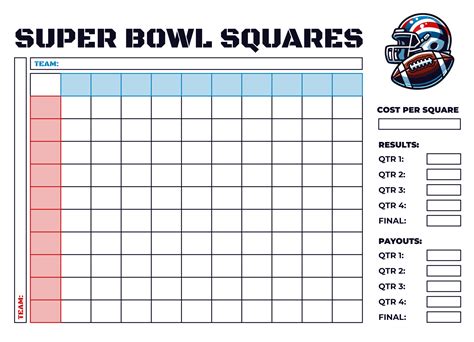 Squares Super Bowl Template