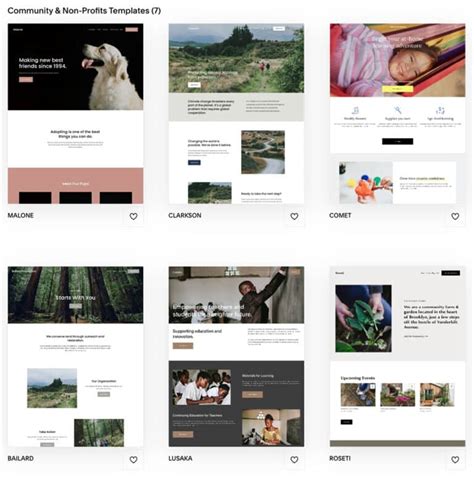 Squarespace Nonprofit Templates