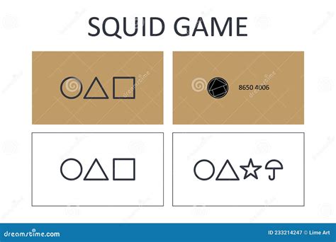 Squid Game Business Card Template