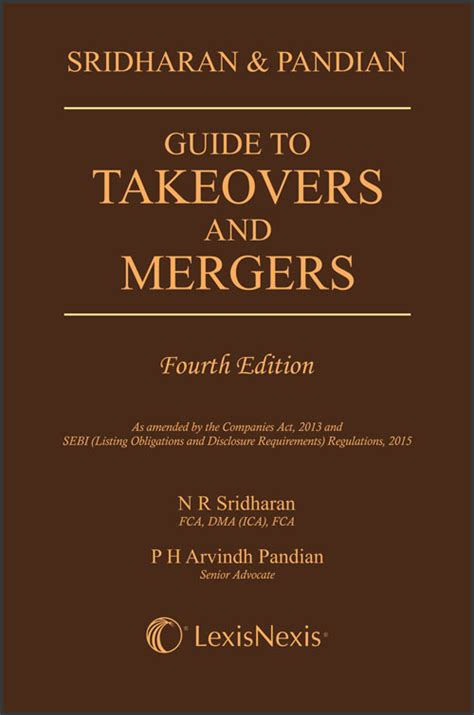 Sridharan and Pandian Guide to Takeovers and Mergers 3rd Edition PDF