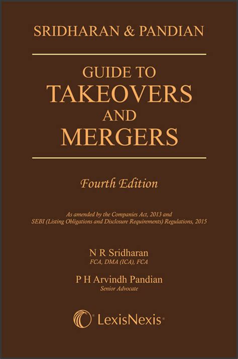 Sridharan and Pandian Guide to Takeovers and Mergers 3rd Edition PDF