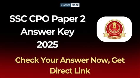 Ssc Cpo Answer Key Paper 2 Doc