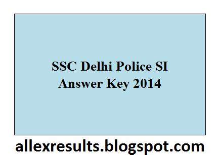 Ssc Si Answer Key 2014 Epub
