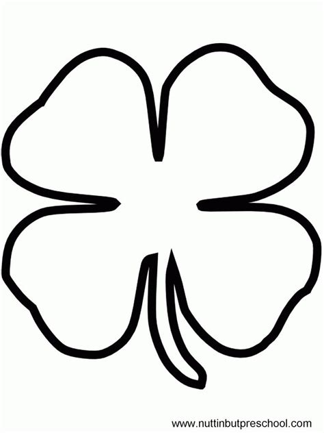 St Patricks Day Clover Template